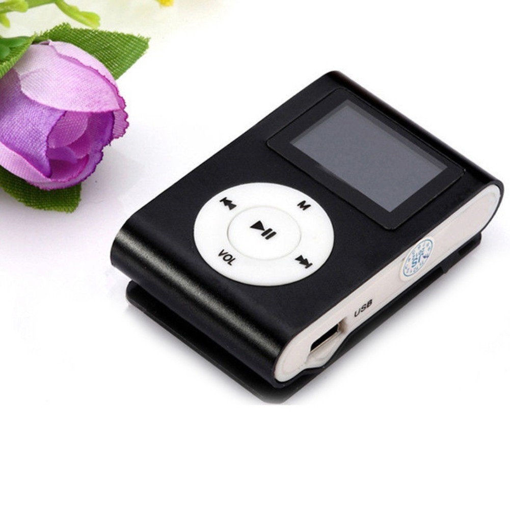 Máy Nghe Nhạc Mp3 Mini Có Màn Hình Lcd Hỗ Trợ Thẻ Nhớ