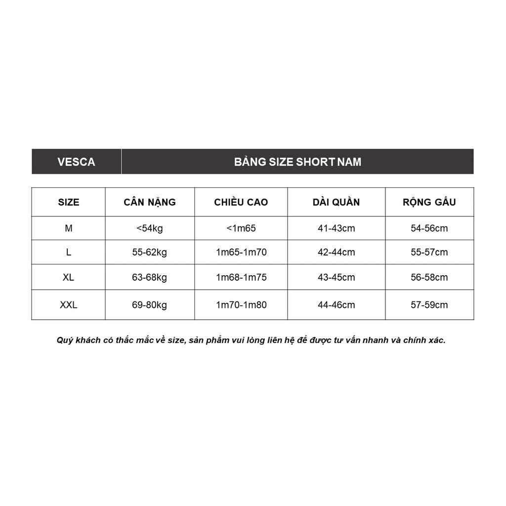 Quần Short Đùi Nam Nữ Chất Tổ Ong Cao Cấp Thoáng Mát VESCA H20