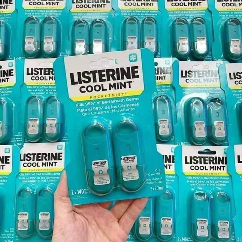 Set xịt thơm miệng Listerine