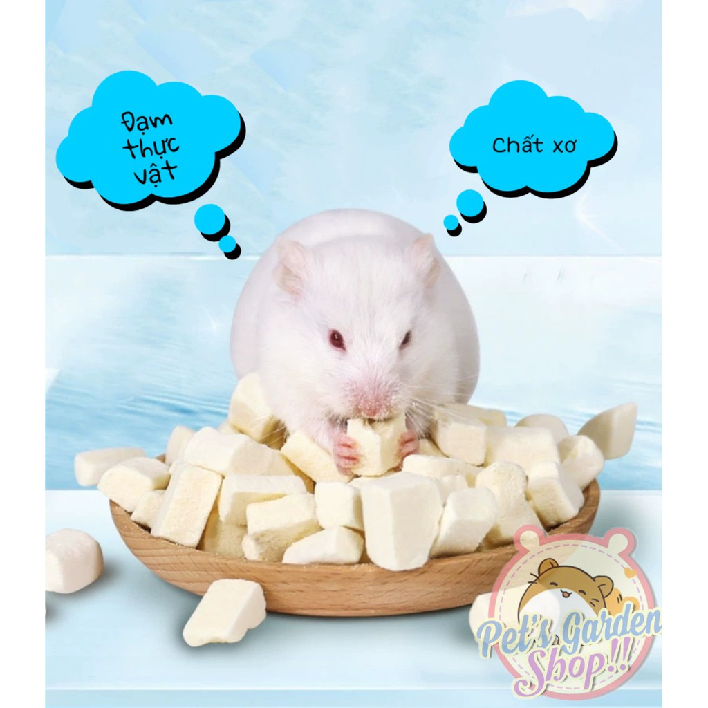 Tofu sấy lạnh - Thức ăn hamster, sóc...