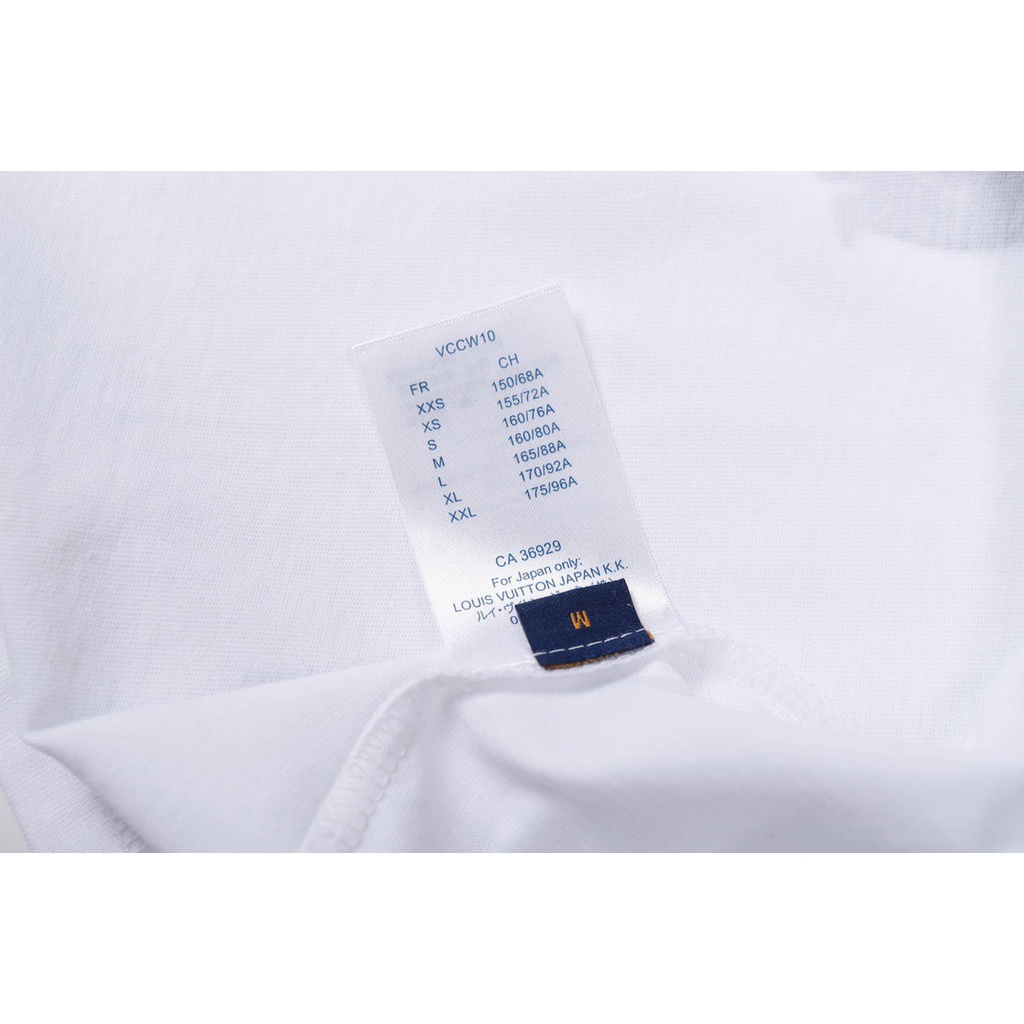 Lv Áo Thun cotton Ngắn Tay In Họa Tiết Thời Trang Cho Nam Nữ