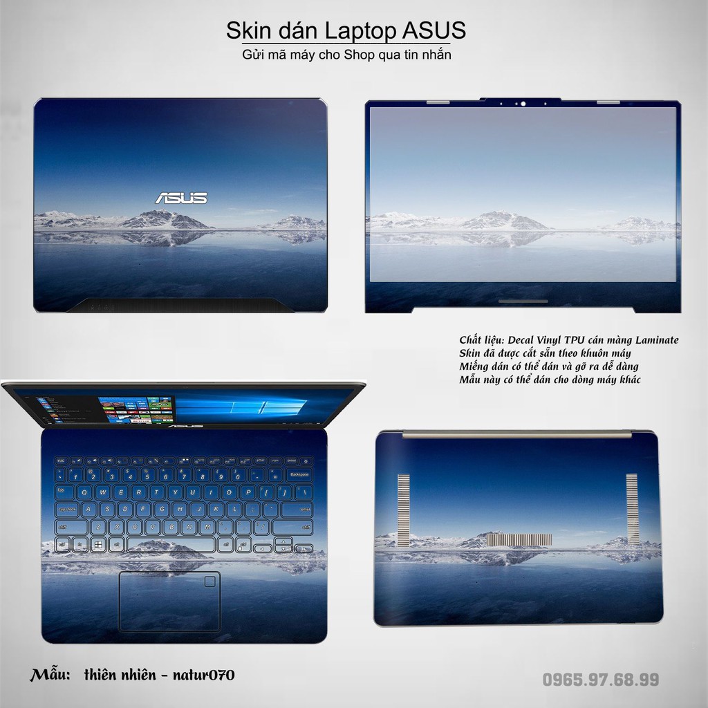 Skin dán Laptop Asus in hình thiên nhiên nhiều mẫu 3