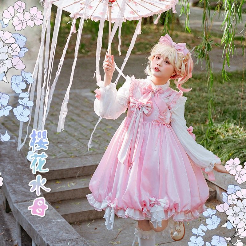 Đầm Thiết Kế Phong Cách Lolita Dễ Thương Dành Cho Bé Gái