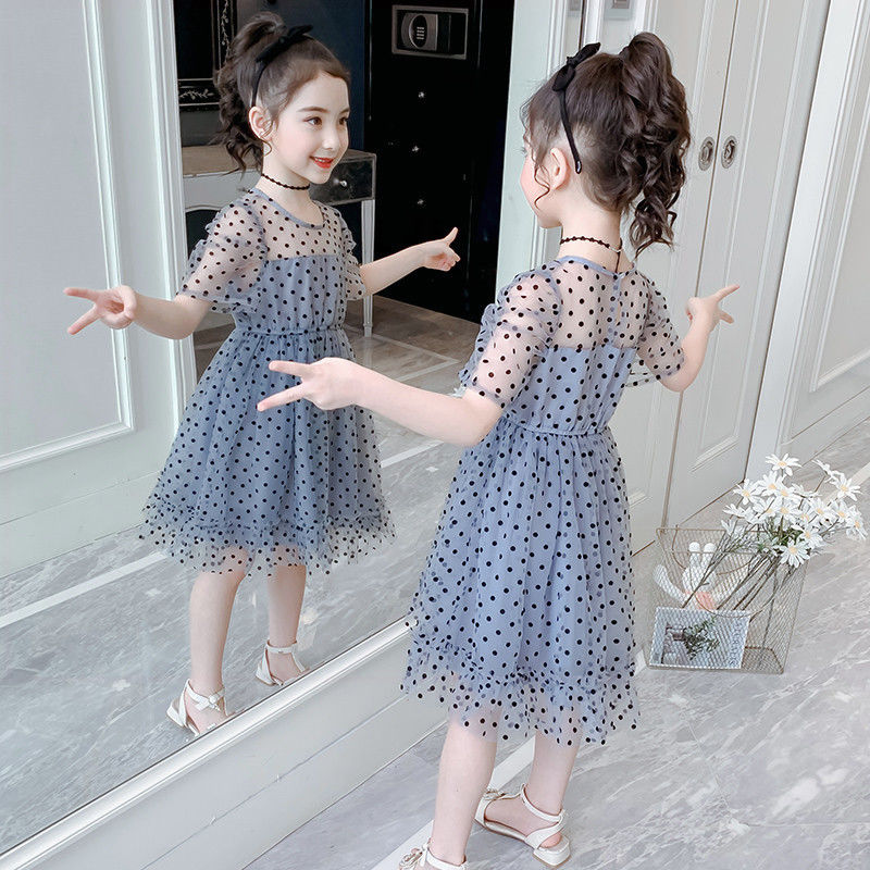 Đầm Công Chúa Tay Ngắn Thời Trang Mùa Hè Xinh Xắn Dễ Thương Cho Bé Gái