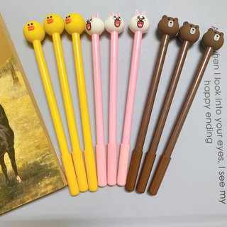 Combo 3 Bút Gấu Brown Thỏ Cony và Vịt vàng Sally