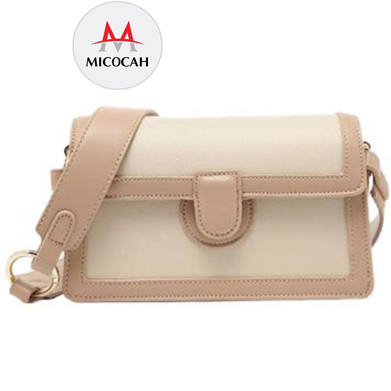 Túi Xách Đeo Chéo Nữ Đeo Vai MICOCAH Dáng Công Sở Phối Màu Vintage Siêu Đẹp MC25 - Micocah Mall | BigBuy360 - bigbuy360.vn