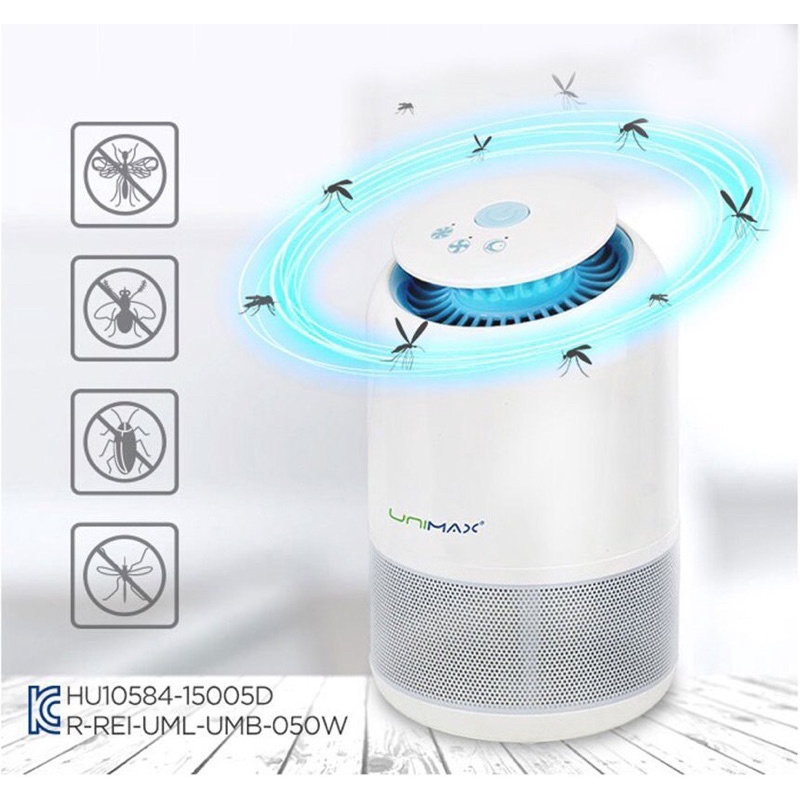 Đèn bắt muỗi, máy bắt muỗi, côn trùng bằng tia UV, Unimax hàng cao cấp chĩnh hãng Hàn Quốc, bảo hành 12 tháng