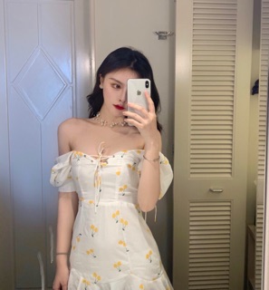 Váy cherry vàng