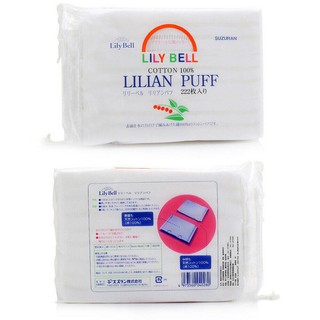 Bông tẩy trang Lily Bell Suzuran Nhật 222 miếng Lilian Puff Nhật Bản