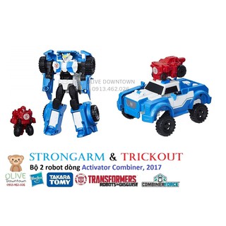Bộ 2 robot activator liên kết đặc biệt strongarm & trickout - transformers combiner force