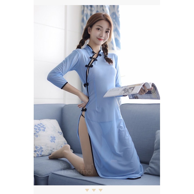 Sườn Xám Siêu Mỏng Sexy | Cosplay Nữ Sinh Trung Hoa | BigBuy360 - bigbuy360.vn