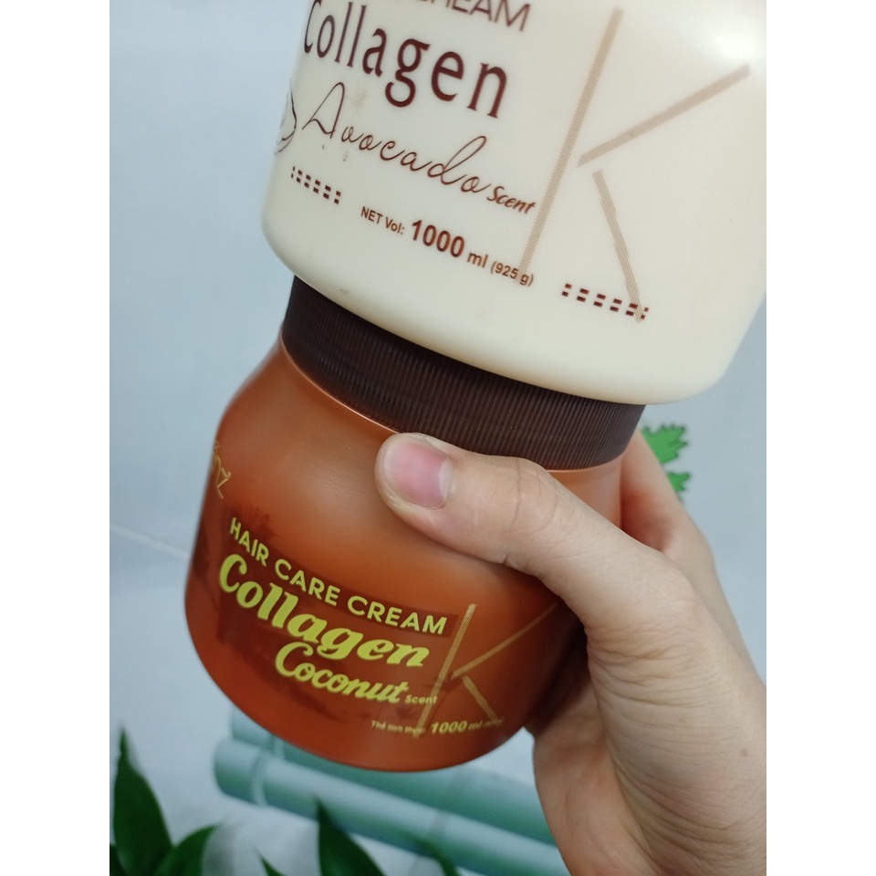 1000ml Dầu hấp phục hồi tóc tóc Collagen Karanz