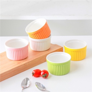 Ramekin cỡ to, khuôn flan màu sắc, khuôn caramen, bát ăn dặm cho bé