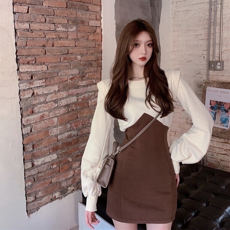 Đầm thun Perty dáng ngắn cỡ lớn thời trang gợi cảm