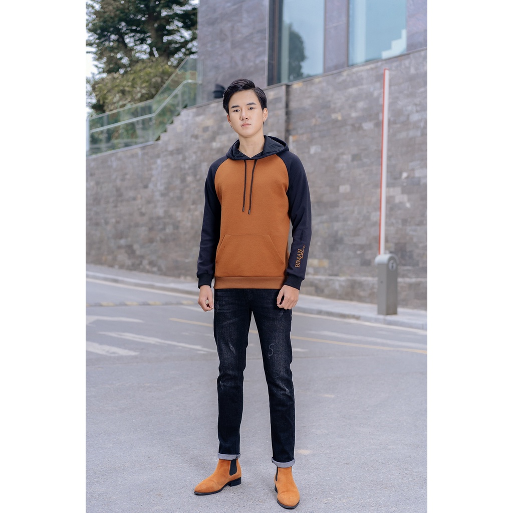 Áo hoodie nam có mũ Biman by Biluxury 4ANOT012VAB chất nỉ cao cấp dày dặn không bai xù | BigBuy360 - bigbuy360.vn