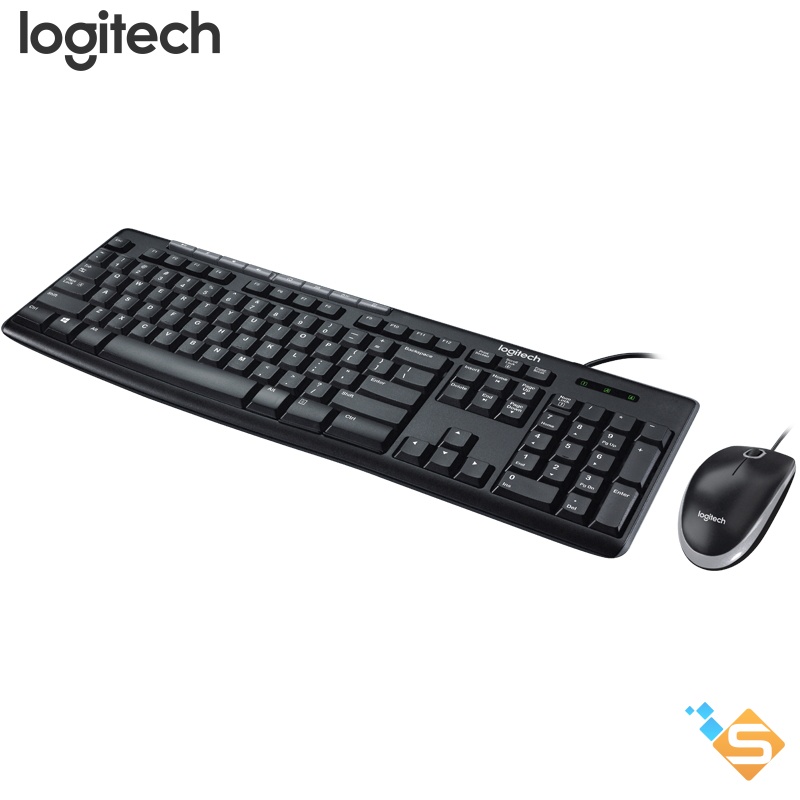 Bộ bàn phím và chuột có dây đa phương tiện Logitech MK200 - Bảo Hành Chính Hãng 3 Năm