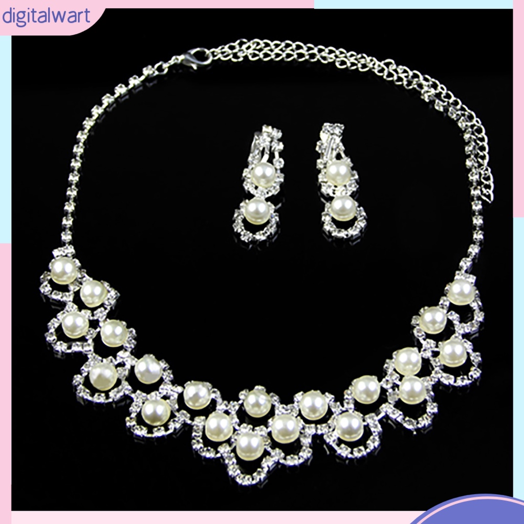 Set 3 Món Trang Sức Đính Ngọc Trai Nhân Tạo Thời Trang