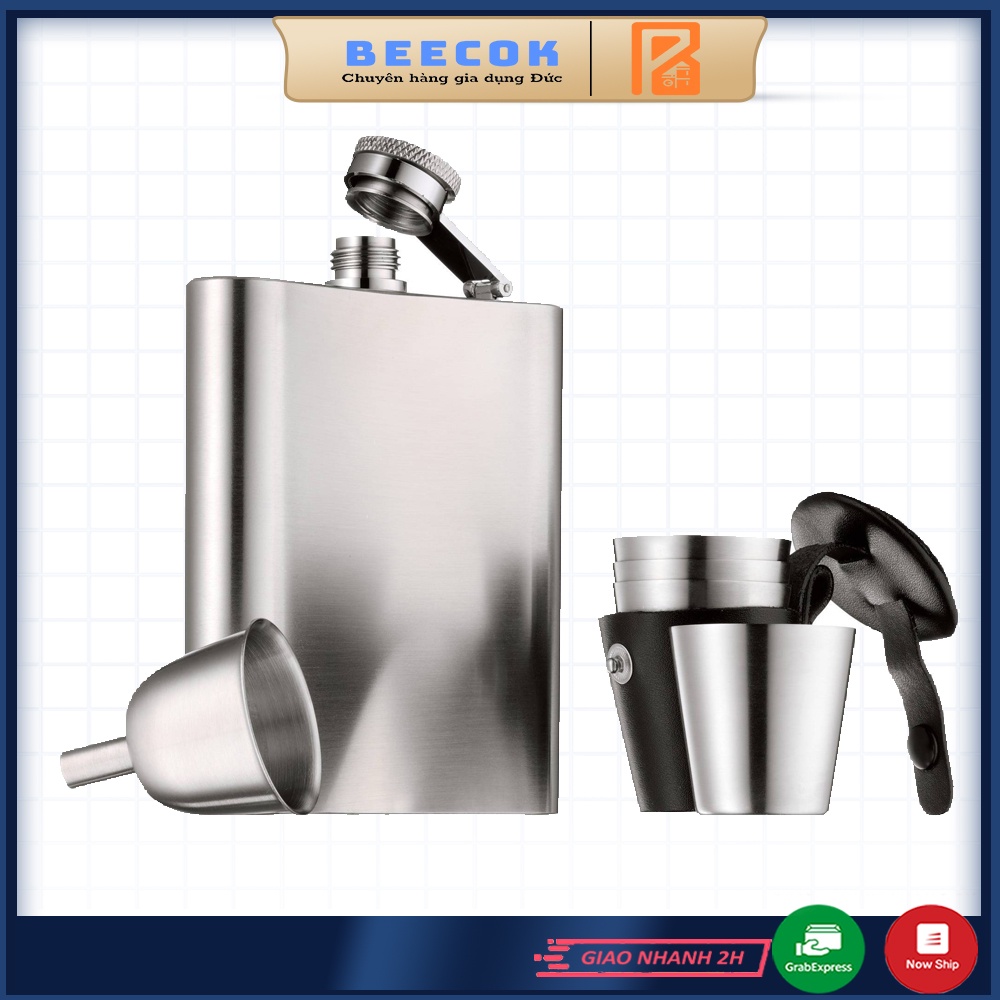 Bình đựng rượu cầm tay WMF Manhattan Hip Flask Set