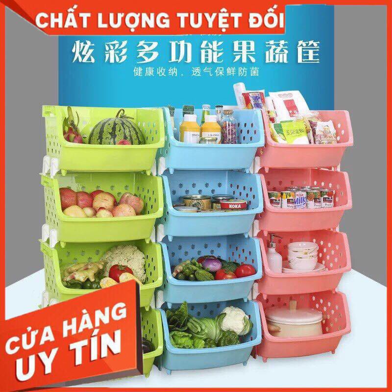 Set Rổ 4 Tầng Để Đồ Tiện Ích