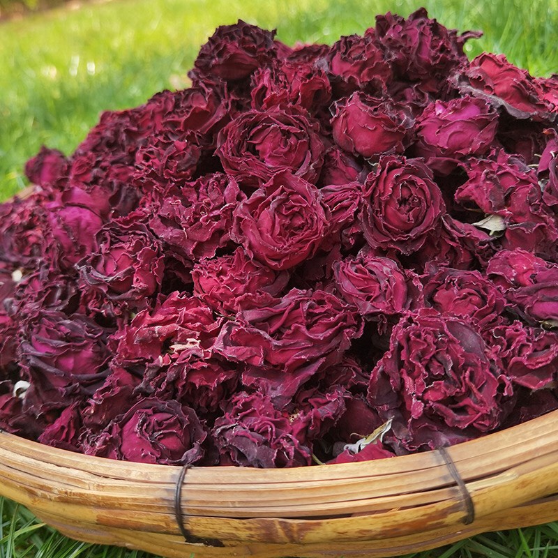 Trà hoa hồng đỏ nguyên bông túi 100g