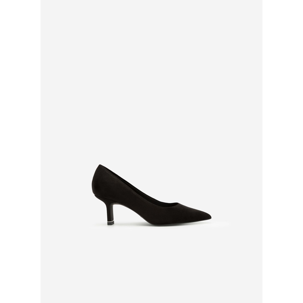 Vascara-Giày Cao Gót Bít Mũi Nhọn Da Lộn - BMN 0422 - Màu Đen size 37