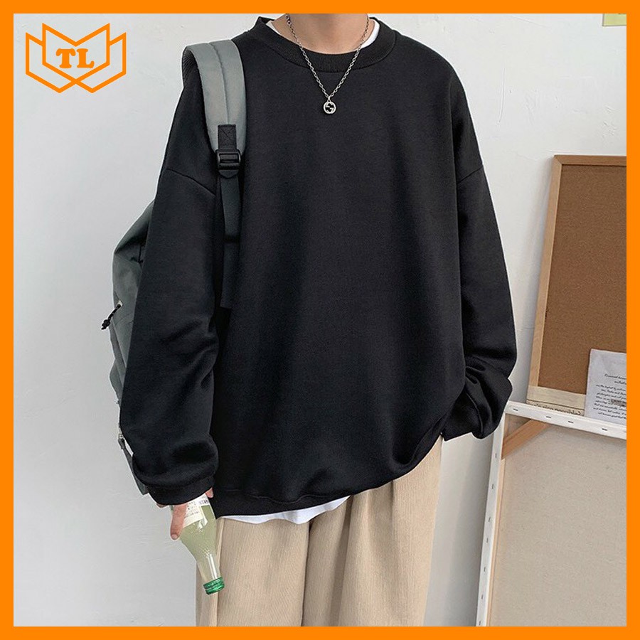 Áo sweater nam nữ trơn vải đẹp TL877 Shop Thành Long chuyên áo khoác nam