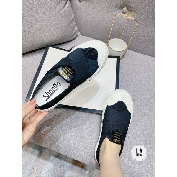 Giày sục chun chéo pha mũi êm mềm dễ đi