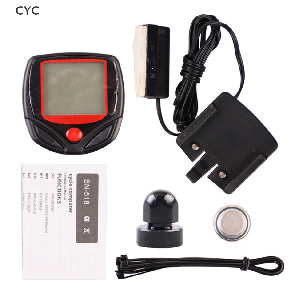 CYC Waterproof Bicycle Bike Cycle Lcd Display Digital Computer Speedometer Cycling CY