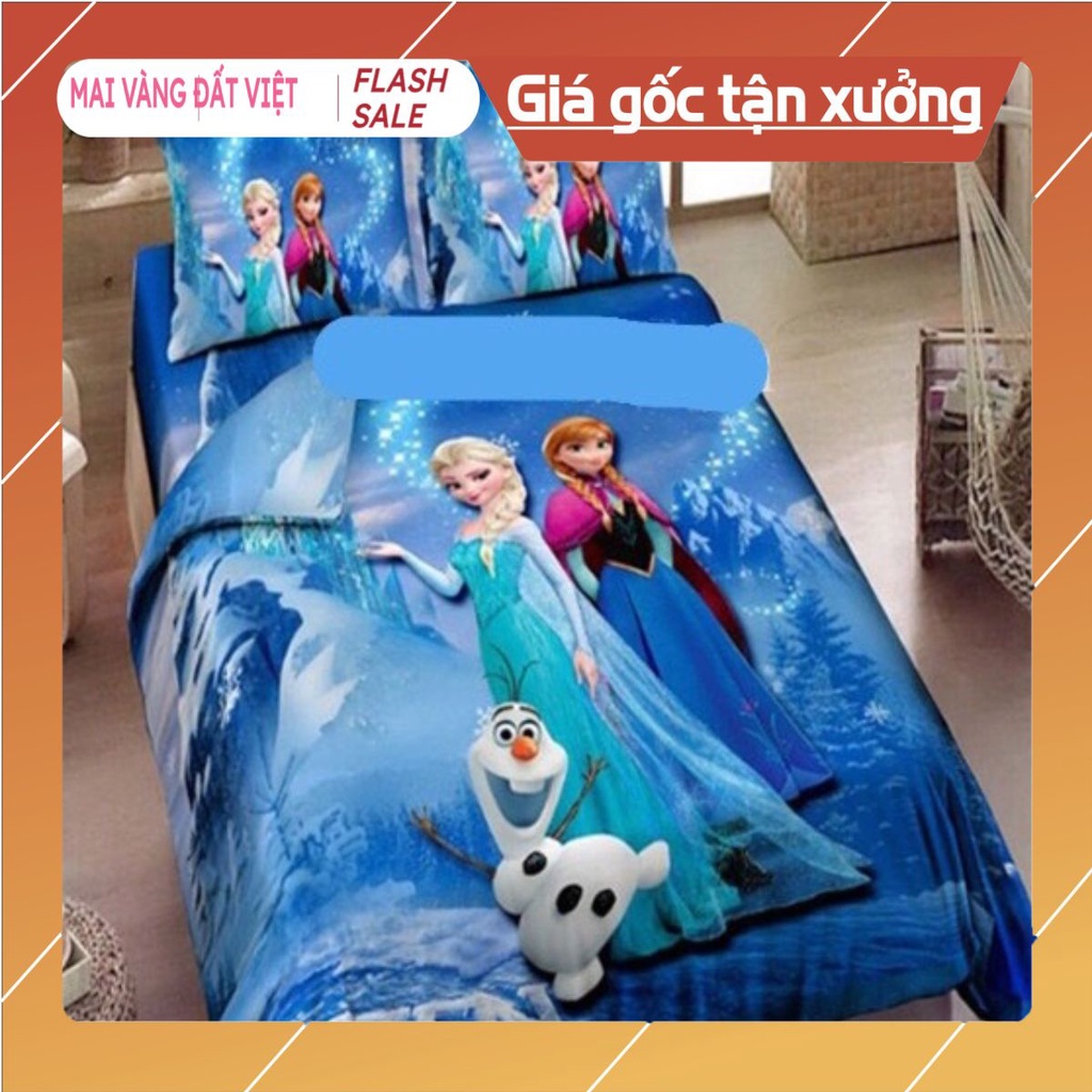 Ga Trải Giường Poly Cotton 1M8-Mẫu Tùy Chọn-công chúa elsa
