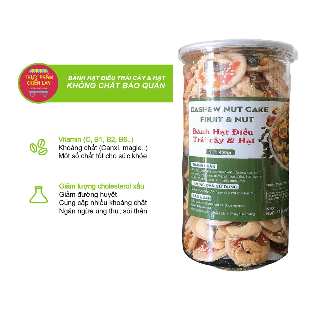 ❤️Bánh Đồng Tiền Hạt Điều Mix Và Trái Cây Ngon Xuất Sắc, Đồ Ăn Vặt Vị Siêu Ngon: Giàu Dinh Dưỡng Hộp 250g, 450g | BigBuy360 - bigbuy360.vn