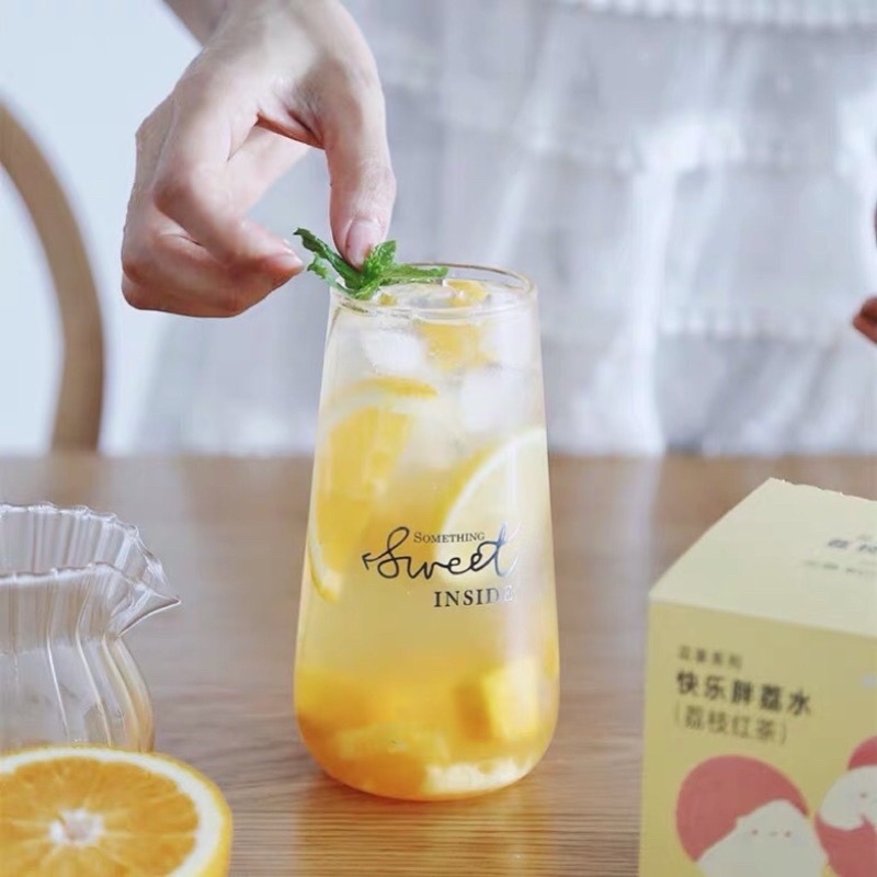 Ly Thủy Tinh Trong Suốt In Chữ Trang Trí Độc Đáo Sweet/ Coffee House