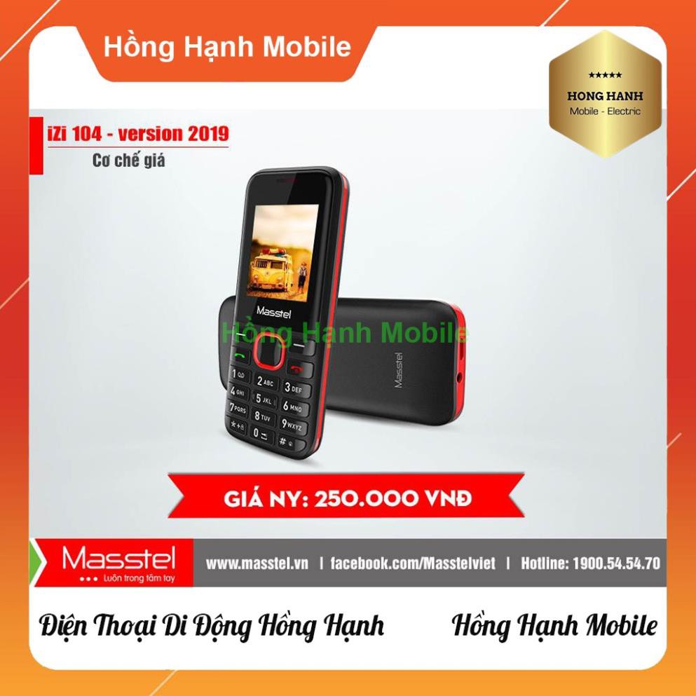 Điện Thoại Masstel iZi 104 - Hàng Chính Hãng Mới 100% Nguyên Seal Fullbox