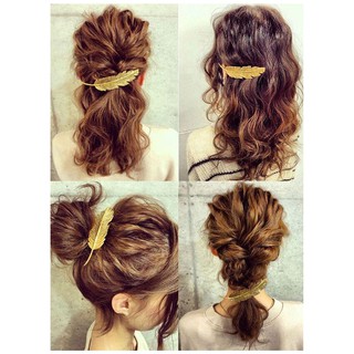 Cặp tóc nữ hình chiếc lá siêu xinh