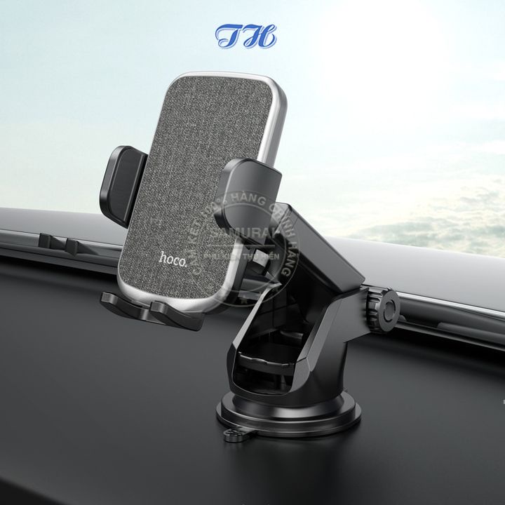 Giá đỡ điện thoại trên xe hơi nhựa pc hoco CA95 / CA76 bọc vải chính hãng