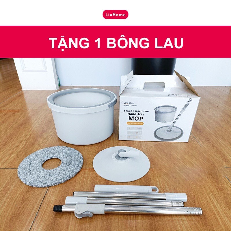 Cây Lau Nhà Tự Vắt Thông Minh Chổi Lau Nhà Tách Nước Bẩn 360 Độ Bộ Lau Nhà Cao Cấp