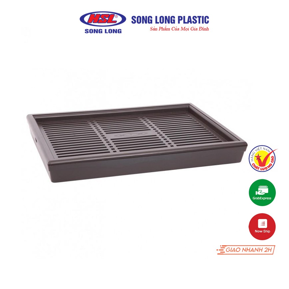 [Mã BMLTA50 giảm đến 50K đơn 99K] Khay trà đựng ấm chén nhựa giả gỗ Song Long Plastic - 2567-2588-2830-2662-2774