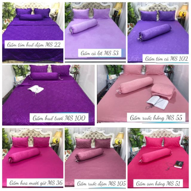 Ga gối thun gấm màu (40 màu)