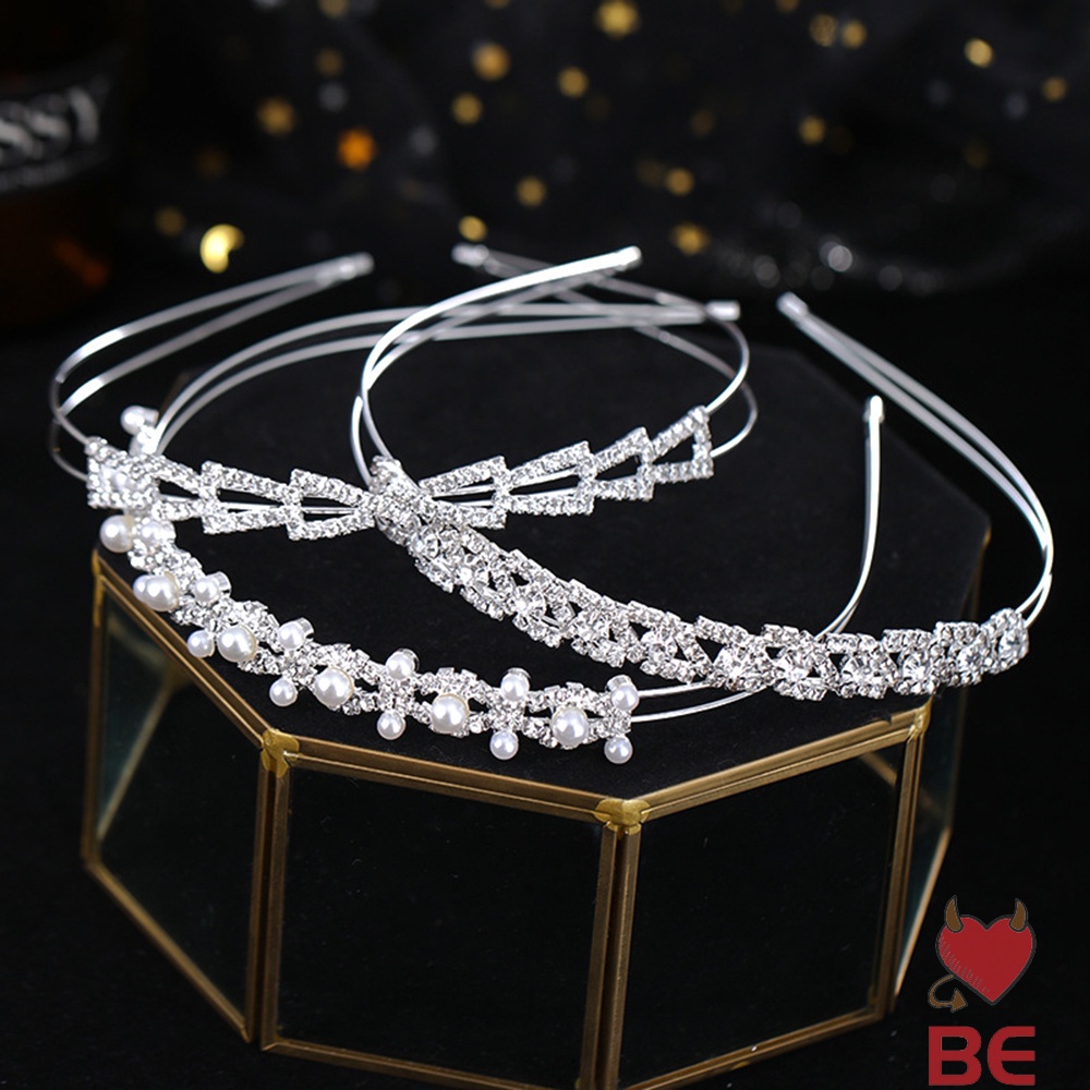 YADORNOS Băng đô cài tóc YADORNOS đính đá ngọc trai thanh lịch cho cô dâu