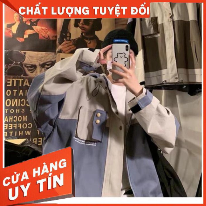 ÁO KHOÁC KAKI HỘP PHỐI TÚI NGỰC . - Hàng nhập khẩu