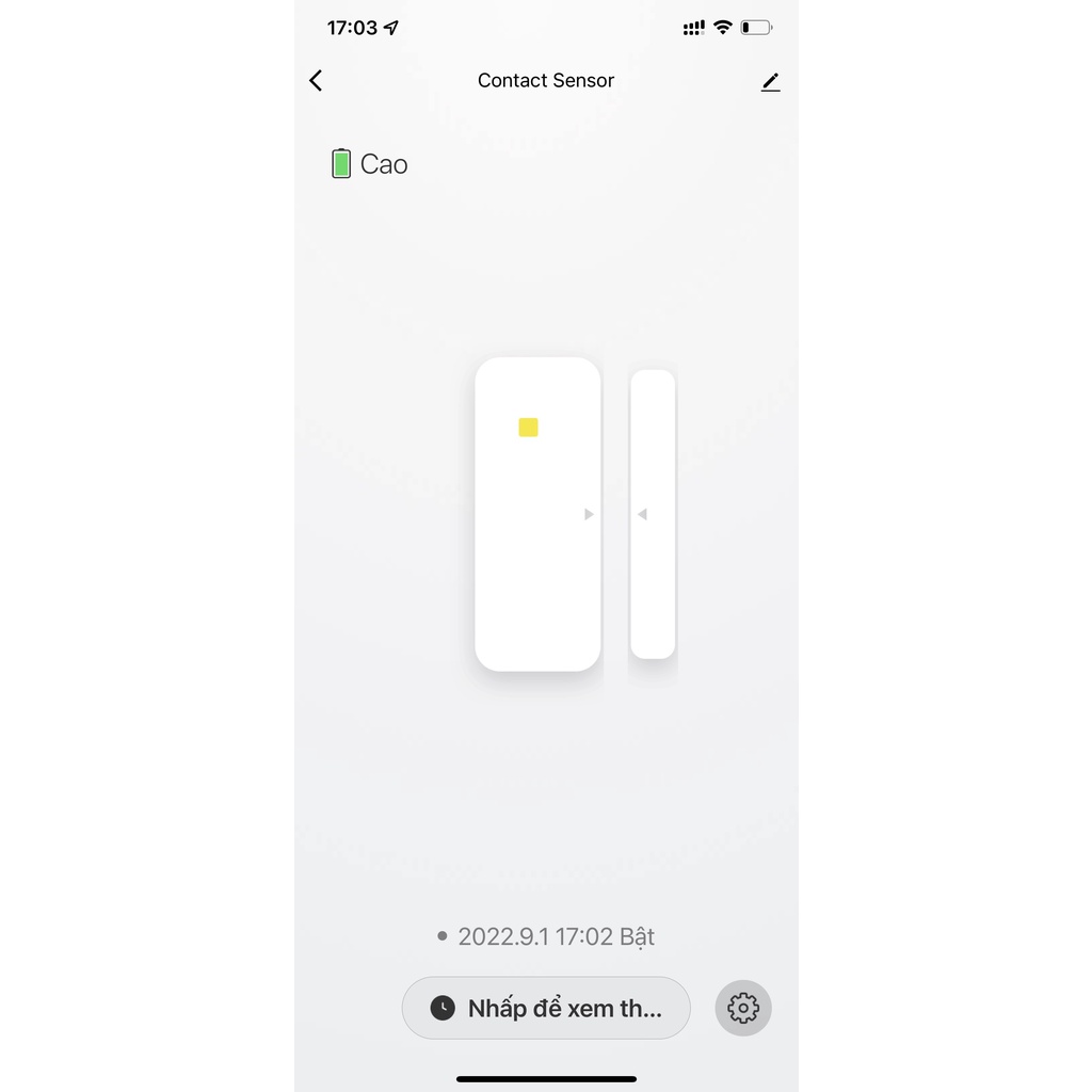 Cảm biến cửa thông minh Tuya Zigbee dùng 2 pin aaa