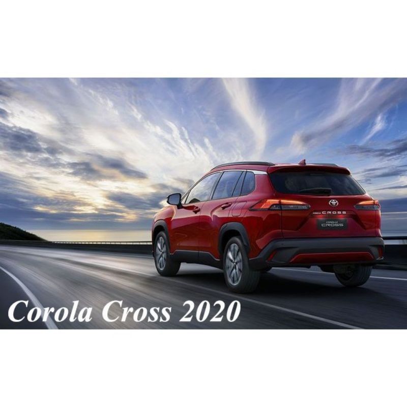 Bộ 8 ốp bậc cửa trong ngoài titan cao cấp xe Toyota Corolla Cross 2020