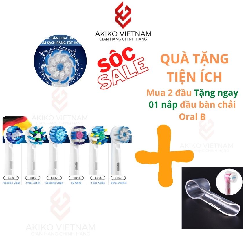 [Bảo Hành 6 Tháng] Đầu bàn chải điện thay thế ❤FREESHIP ❤ bàn chải điện oral-B,Đầu bàn chải điện,made in Germany