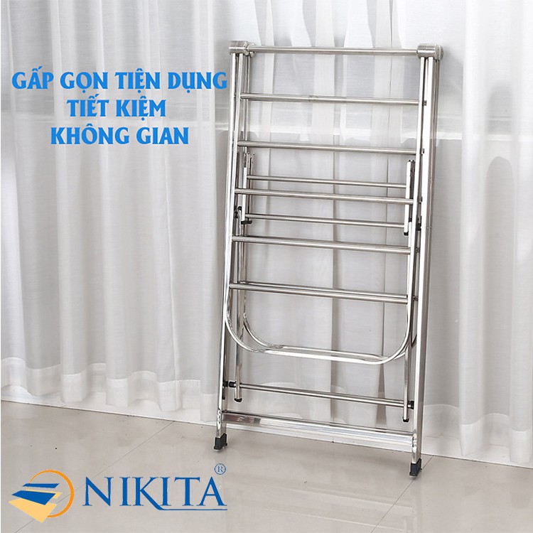 Giá Phơi Đồ Inox Gấp Gọn Thông Minh - Chính Hãng NIKITA