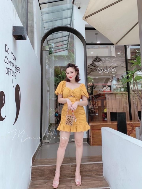 Đầm body nhun cut out bigsize 55kg-90kg | BigBuy360 - bigbuy360.vn