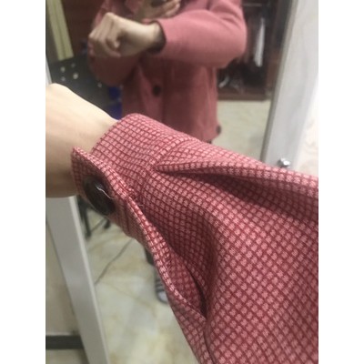 (Hàng Đẹp)Ảnh thật 7 hình cuối-HC210.Áo khoác dạ len kẻ ngắn thu đông Hàn Quốc | BigBuy360 - bigbuy360.vn