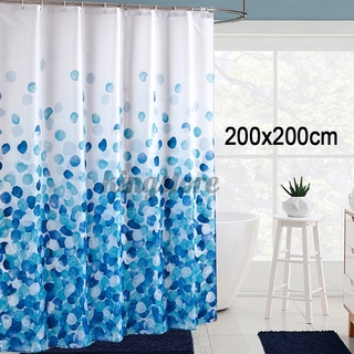 Rèm Che Bồn Tắm Chất Liệu Polyester Chống Thấm Nước Với 12 Móc Treo
