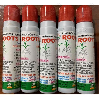 5 lọ phân bón vi lượng kích rễ cực mạnh Roots New