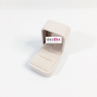 Hộp nhẫn đơn - Hộp đựng trang sức bọc nhung cao cấp kiểu nắp gập SHEELOVE