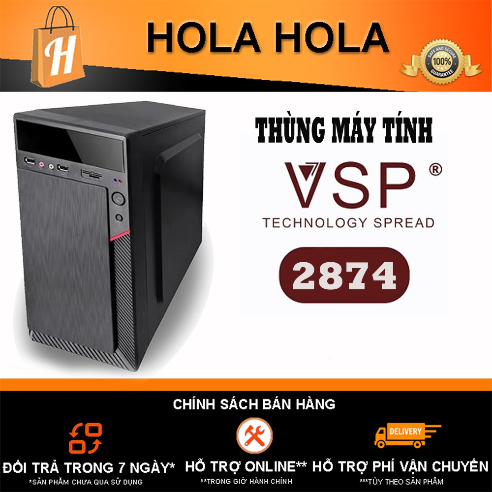 [Mã SKAMSALE03 giảm 10% đơn 200k] Thùng Máy Tính Case VSP 2874 (mATX) (KHT)