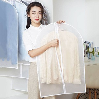 Túi bọc quần áo treo tủ chống bụi , túi bọc trùm quần áo loại dày, có khóa, chống thấm shop19k